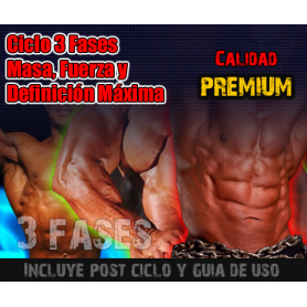 Ciclo 3 Fases Masa, Fuerza y Definición Máxima. PREMIUM